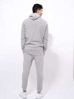 Men’s Winter Premium Cotton pocket Hoodie Grey Melange Color - inteblu