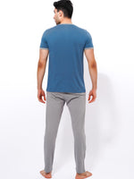 Men's T-Shirt & Trouser Lounge Set Goblin Blue