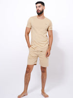 Slim Fit T-Shirt & Shorts Set - Printed Summer Outfit - inteblu