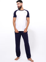 Men's T-Shirt & Trouser Lounge Set Blue
