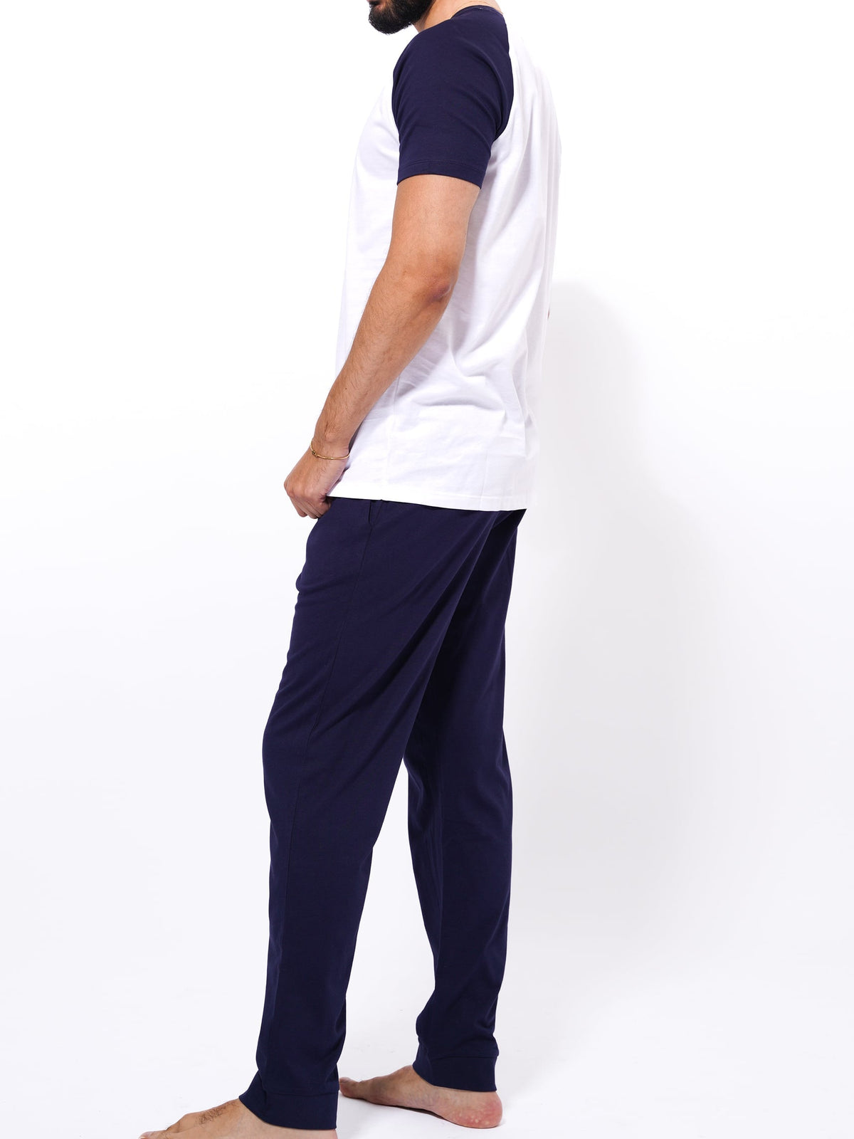 Men's T-Shirt & Trouser Lounge Set Blue