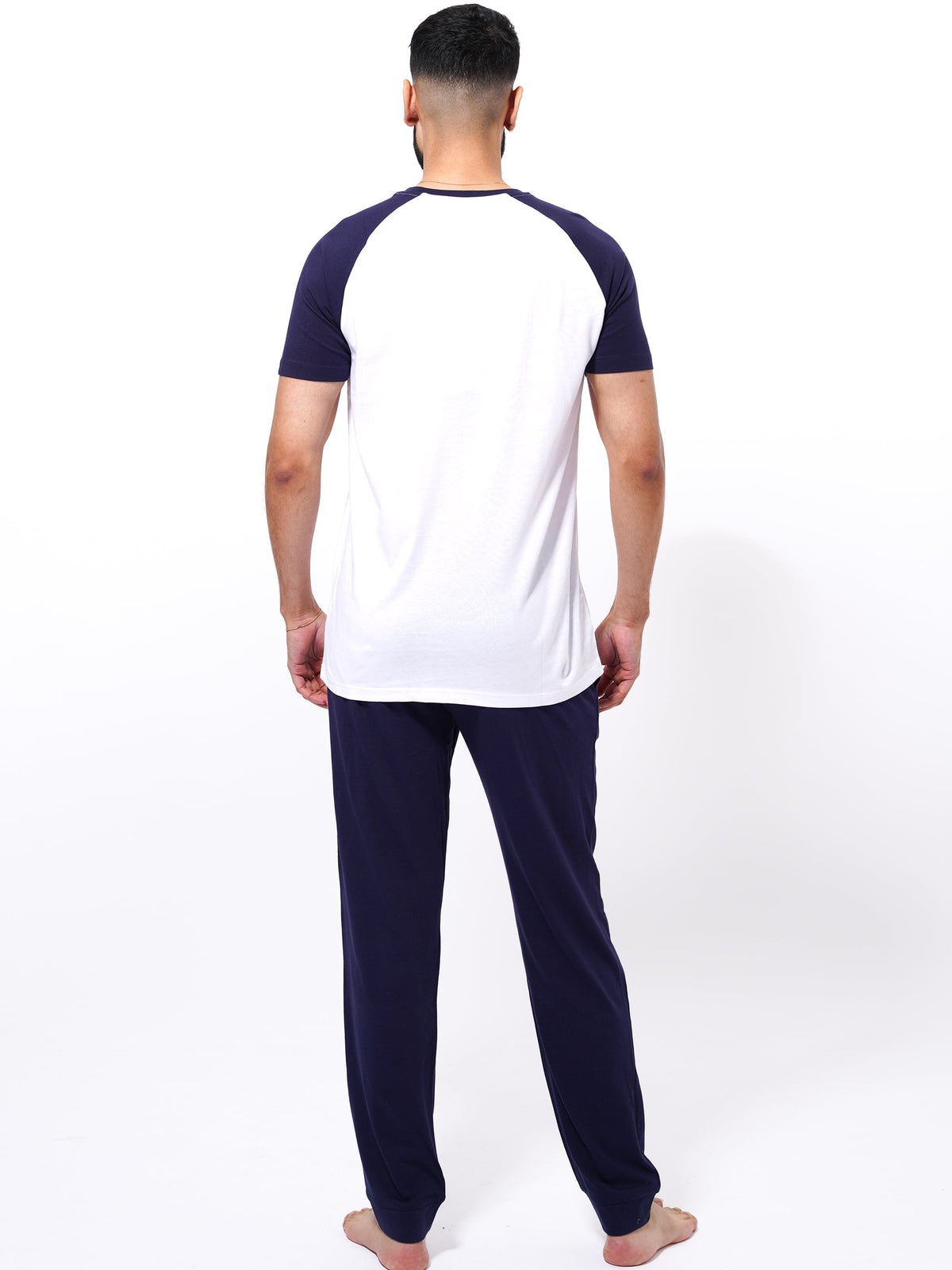 Men's T-Shirt & Trouser Lounge Set Blue