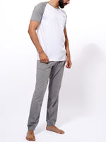 Men's T-Shirt & Trouser Lounge Set Grey
