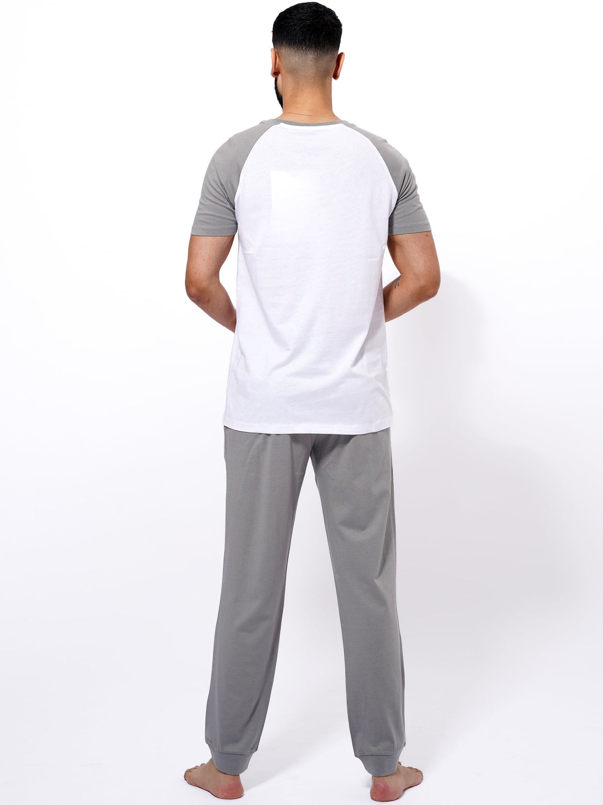 Men's T-Shirt & Trouser Lounge Set Grey