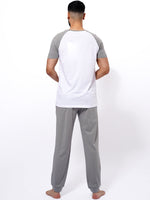 Men's T-Shirt & Trouser Lounge Set Grey