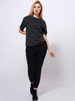 Women's Oversized Dance fit T-Shirt - Black
