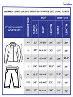 Women Long Sleeve Button Down Shirt High Waist Wide Leg Long Pants Outfits.