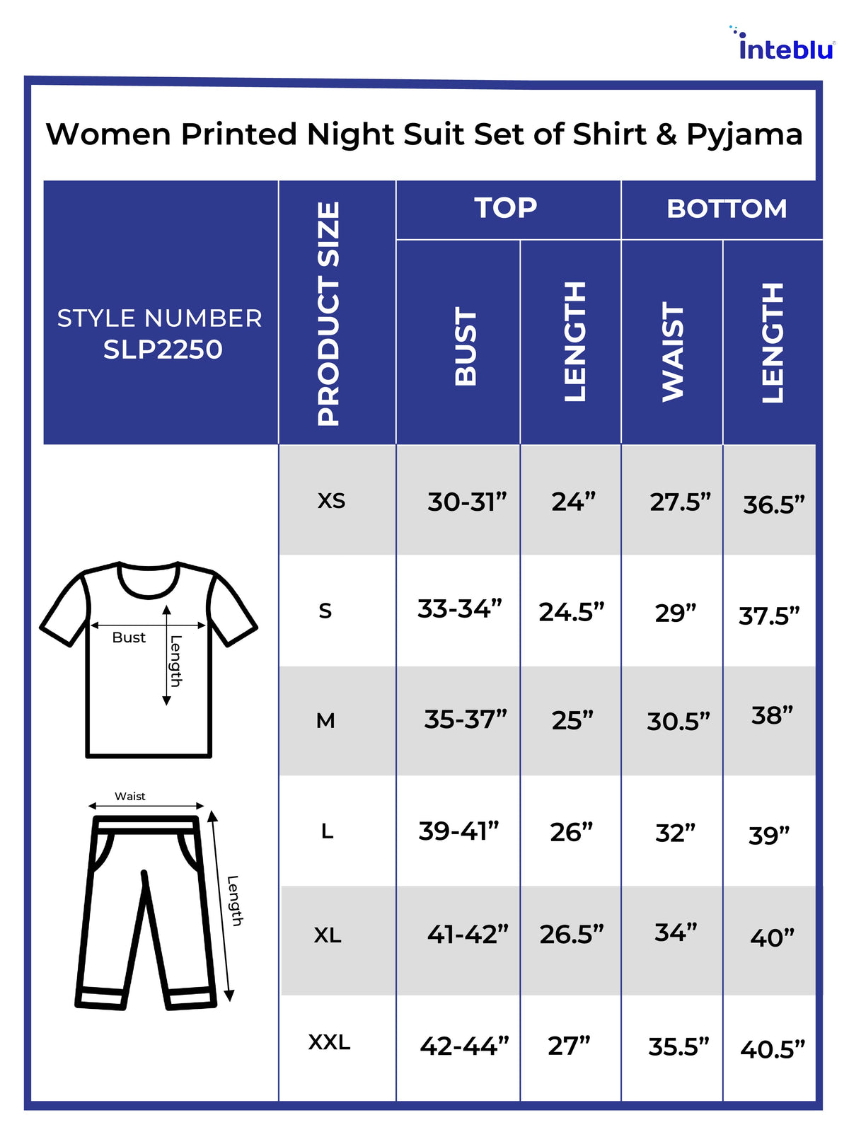 Women Printed Night Suit Set of Shirt & Pyjama, Night wear Dress