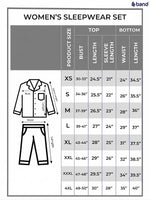 Women’s All Over Texture Printed Pyjama Set – Micro Polar Fleece Notch-Collar, Long Sleeve 2-Piece Sleepwear, Soft & Warm Nightwear