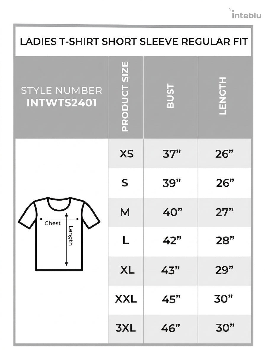 Ladies T-Shirt Short Sleeve Regular Fit
