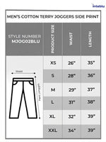 Men's Cotton Terry Joggers Side Print