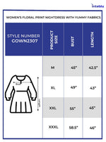 Women's Floral Print Nightdress with Yummy Fabrics