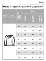 Men’s Graphic Crew Neck Sweatshirt – Soft Cotton Blend Long Sleeve Pullover | Casual Everyday Comfort Wear