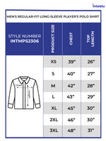 Men's Regular-Fit Long-Sleeve Player's Polo Shirt | Blue Color