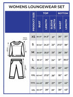 Women’s Pink Bows All overPrinted Pyjama Set – Long Sleeve Top & Pants, Soft Comfortable 2-Piece Sleepwear Nightwear for Cozy Winter Nights