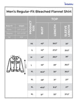 Men’s Regular-Fit Bleached Flannel Shirt – Full Sleeve Casual Check Shirt | Soft Cotton Plaid Shirt for Everyday Wear