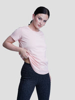 Ladies T-Shirt Short Sleeve Regular Fit - inteblu