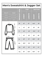 Men’s Casual Tracksuit Set – Sweatshirt with Jogger Pants | 2 Piece Comfortable Lounge & Sportswear Outfit