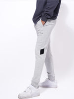 Men Grey Mélange Slim Fit Terry Joggers
