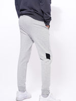 Men Grey Mélange Slim Fit Terry Joggers