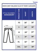 Men Grey Mélange Slim Fit Terry Joggers