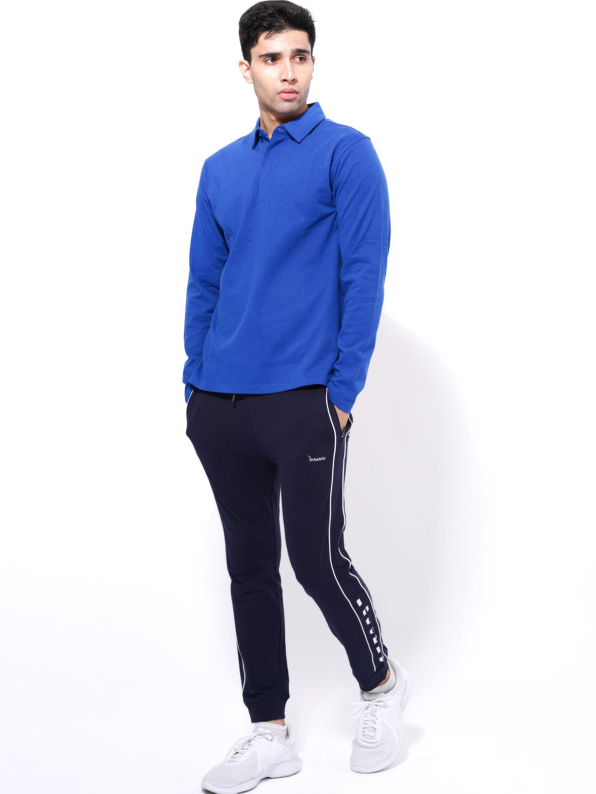 Men's Cotton Terry Joggers Side Print