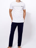 Men's T-Shirt & Trouser Lounge Set White
