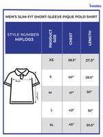 Men Slim-Fit Short-Sleeve Pique Polo Shirt Black