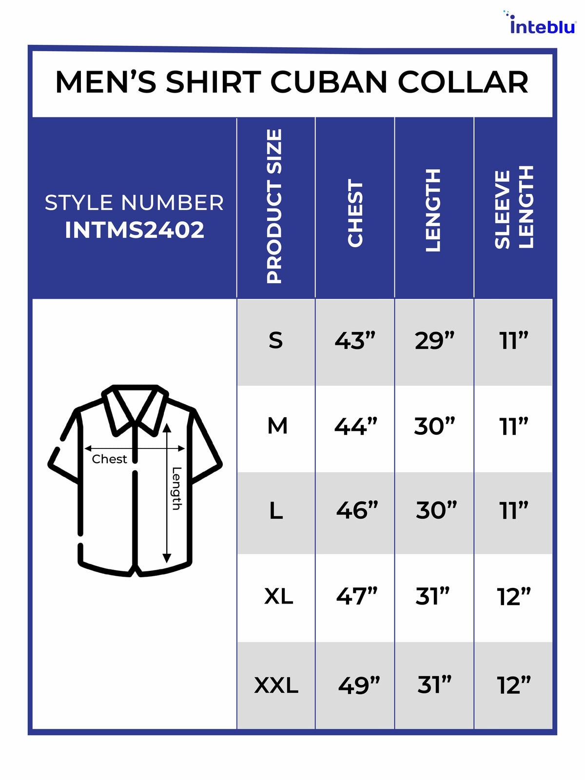 Men's Half-Sleeve Relaxed-Fit Casual Cuban Collar Shirt Black