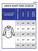 Men's Relaxed-Fit full-Sleeve Casual Shirt Black Stripes