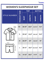 Women Notch Collar Short Animal Print Sleepwear Set