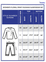 Women Velour Floral Print Pajamas - Women's Sleepwear Set | CozyPJs