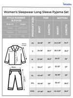 Women Blue Stripe Sleepwear Long Sleeve Pyjama Set