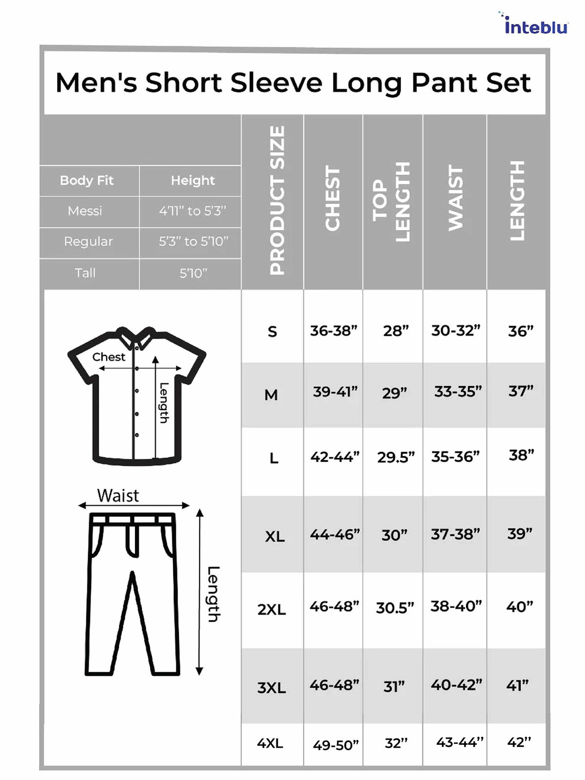 Men's Short Sleeve Shirt & Long Pant Set| Beige