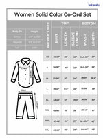 Women Solid Color Co-Ord Set| Long Sleeve| Pop Green