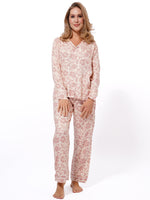 Women's Shiny Satin Warm White Floral Printed Night Suit Set | Shirt and pajama, Nightwear Dress - inteblu