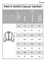 Men’s Solid Casual Jacket – Snap Button Front Closure with Clean Design | Comfortable Everyday Outerwear for Men