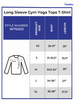 Loose Fit Quick Dry Long Sleeve Gym Yoga Tops T-Shirt