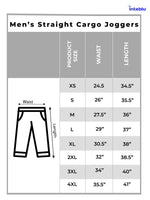 Men’s Cargo Jogger Pants – Straight Fit with Side Pocket Printed | Casual Lounge Trousers with Modern Panel Detail
