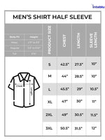 Men's Relaxed-Fit Half-Sleeve Casual Shirt Beige Stripes