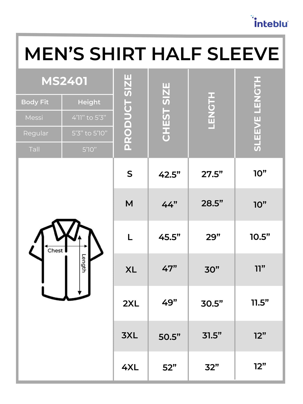 Men’s Relaxed Fit Shirt – Breathable Half Sleeve Plain Shirt
