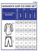 Women Floral Print Co-Ord Set – White pink (AOP)