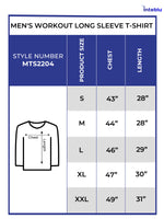 Men's Workout Long Sleeve T-Shirt |Grey melange