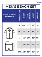Men's 2pcs Co-ord Set - Shirt & Shorts
