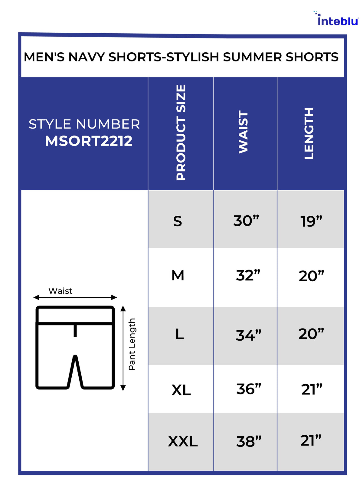 Men's Navy Shorts - Stylish Summer Shorts