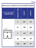 Men's Navy Shorts - Stylish Summer Shorts