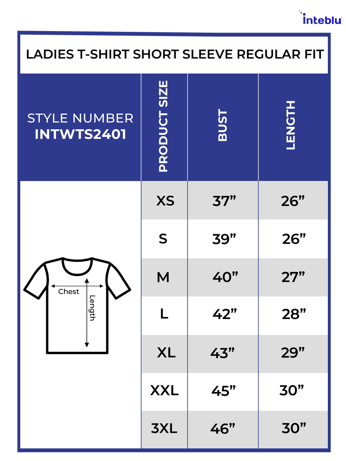 Ladies T-Shirt Short Sleeve Regular Fit