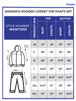 Hooded Corset Top Pants Set