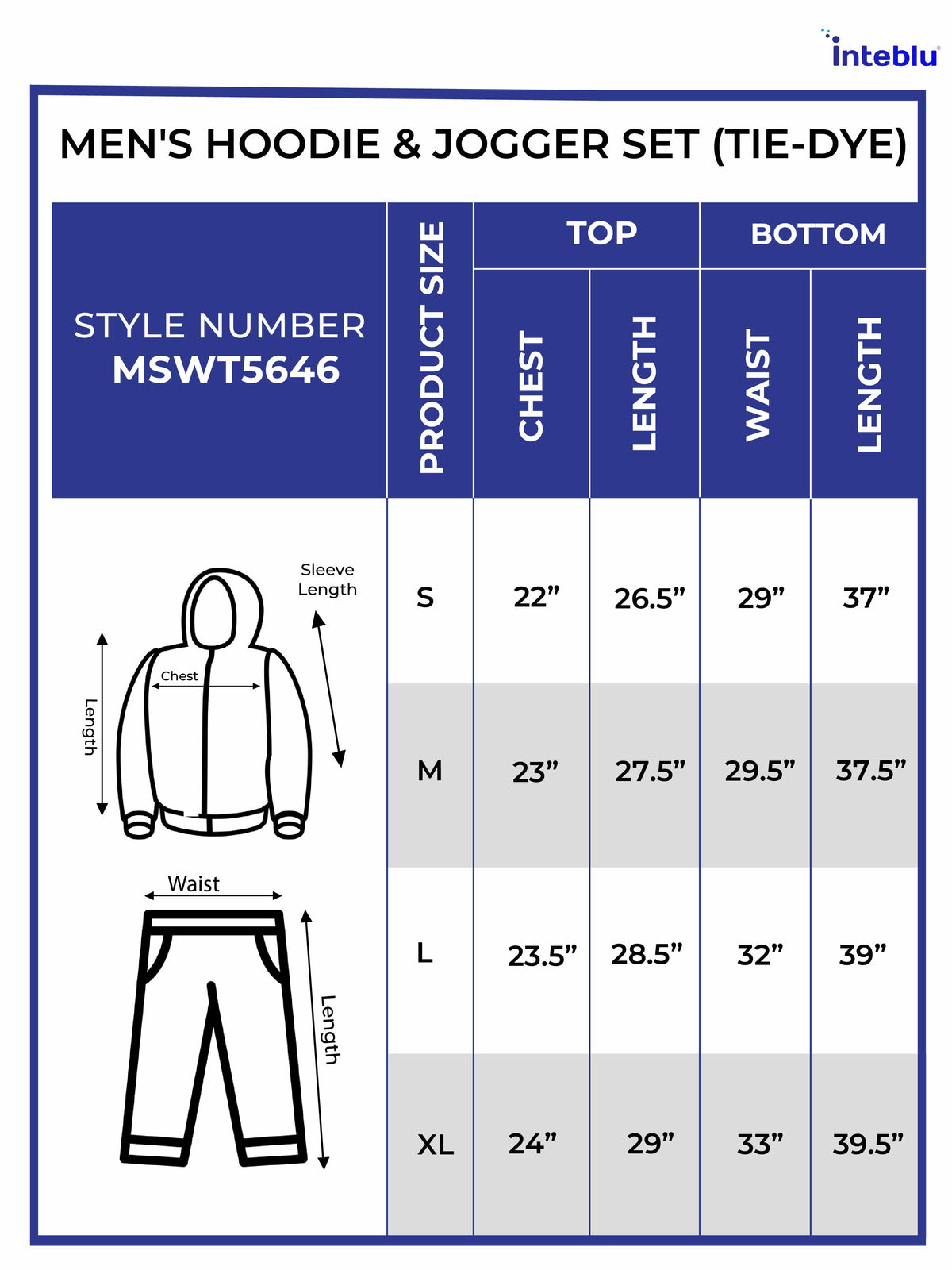 Men's Hoodie & Jogger Set (Tie-Dye)