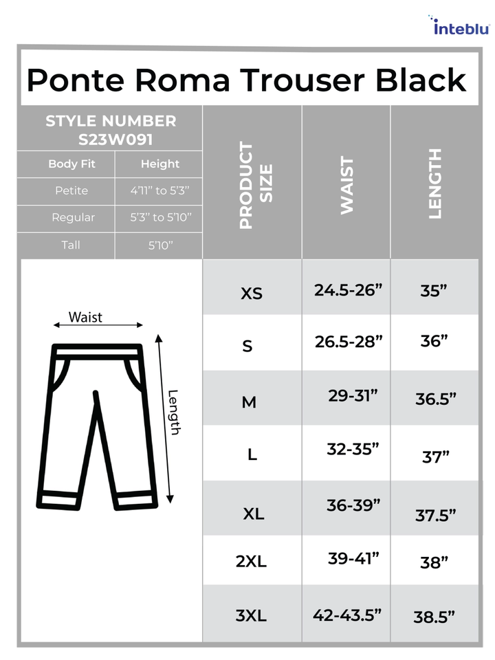 Ponte Roma Trouser Black